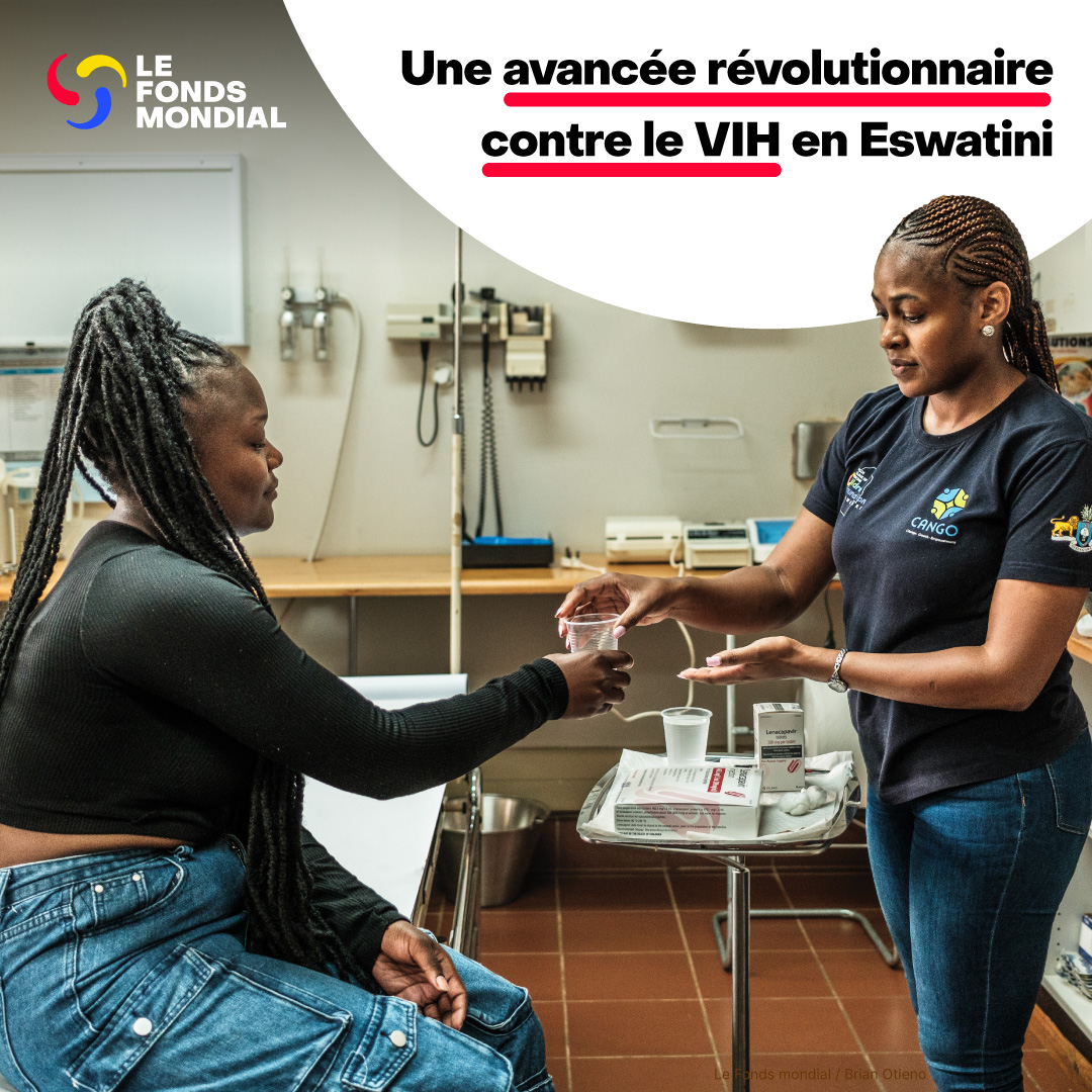 GlobalFund's tweet photo. Melisa compte parmi les premières jeunes femmes en Eswatini à bénéficier du lénacapavir – un produit de PrEP injectable à administrer deux fois par an et efficace à près de 100 % pour prévenir le VIH.

Moins d’un an après son approbation réglementaire, le @GlobalFund et ses partenaires ont déployé le lénacapavir dans 10 des pays où la charge de morbidité du VIH est la plus élevée au monde. Ce nombre devrait atteindre 24 pays d’ici à la fin de l’année.

Le parcours de Melisa met en lumière un tournant pour l’équité en santé mondiale : une innovation majeure en matière de prévention du VIH est introduite au même moment dans les pays à revenu élevé et dans ceux à revenu faible. #AIDS2026

En savoir plus : https://t.co/qzssUw40s0