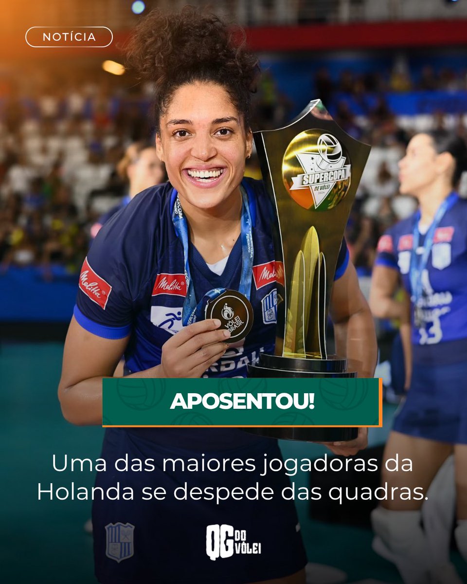 QGdoVolei's tweet photo. 🇳🇱 Fim de uma trajetória marcante!

Aos 30 anos, a ponteira holandesa Celeste Plak anunciou sua aposentadoria do vôlei profissional. Com passagens por grandes clubes da Itália, Turquia, Japão, Indonésia e pelo Gerdau Minas, no Brasil, Plak encerra uma carreira repleta de conquistas e momentos históricos.

Pela seleção da Holanda, disputou mais de 400 partidas, participou de duas Olimpíadas, conquistou duas medalhas de prata no Campeonato Europeu e entrou para a história como a primeira mulher negra a defender a seleção holandesa.

Em sua despedida, agradeceu à família, amigos, companheiras de equipe e torcedores, afirmando que agora escolhe a liberdade para iniciar um novo capítulo da vida.