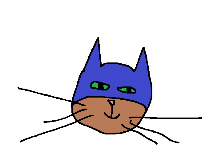Torbersane's tweet photo. Happy Scribble Cat Day! I scribbled a Batcat. https://t.co/0M6LB8peBD