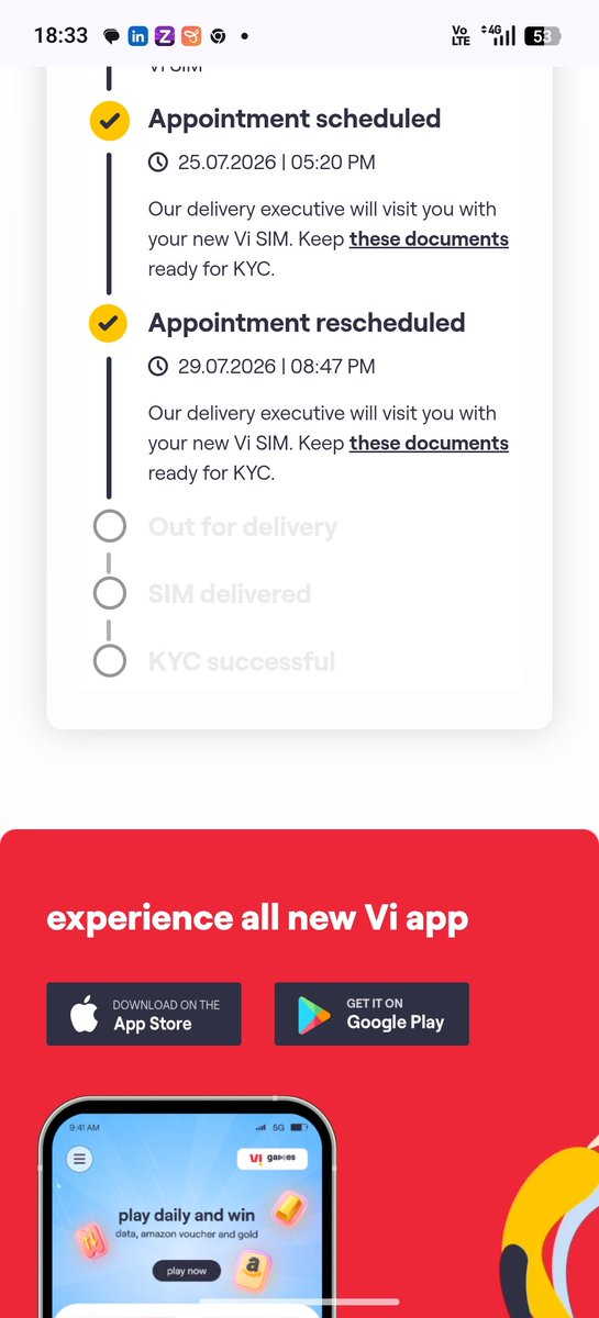 ViralVSoni's tweet photo. @ViCustomerCare No delivery person contacted me during the day. Now they want to come to me in the night....😅 https://t.co/hBL87XOyIf