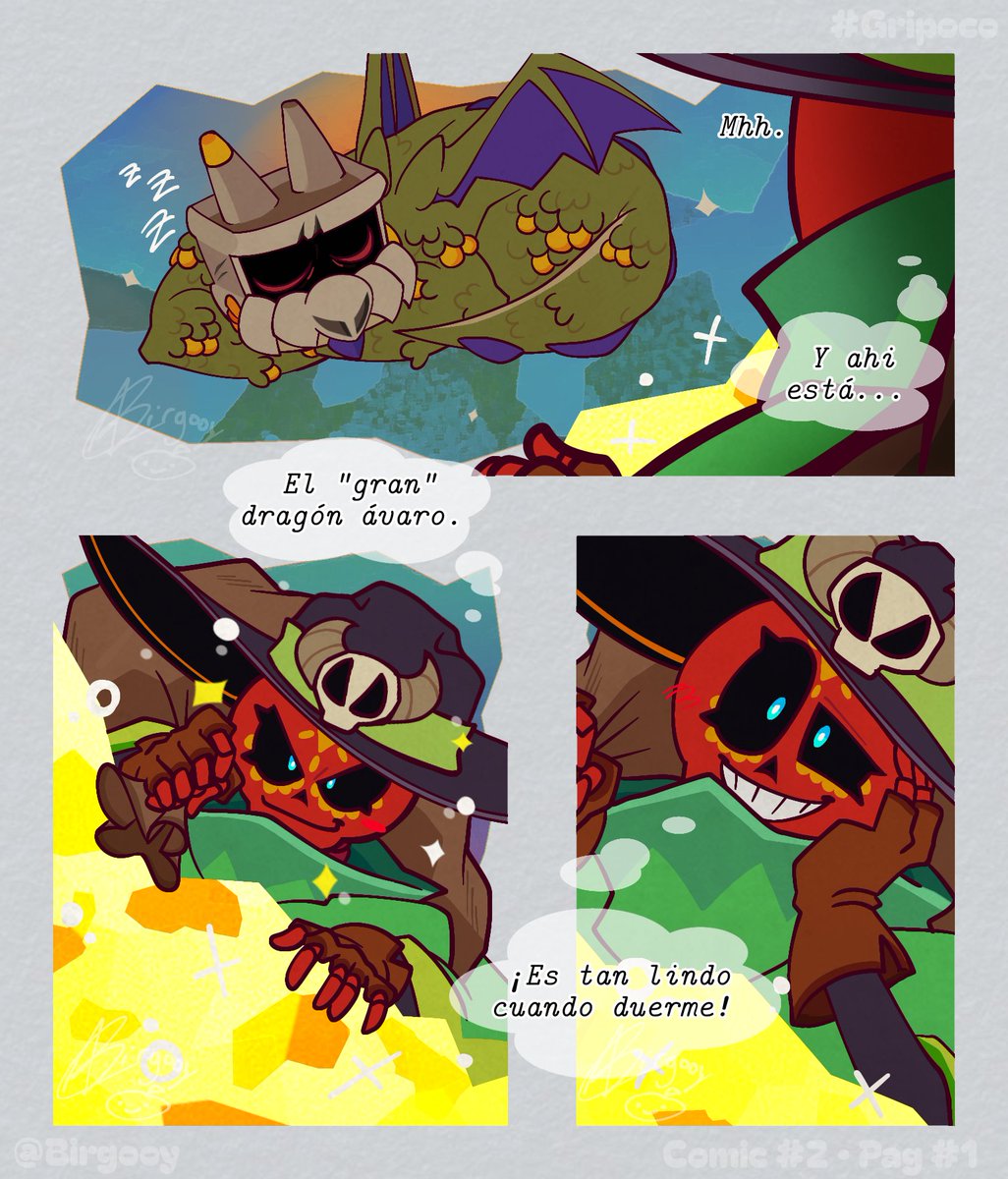 Birgooy's tweet photo. 💚 • "El gran dragón ávaro." • ❤
— (Griff x Poco Comic). 

Páginas; (4/16). 

#brawlstars #griff #poco #gripoco #comic #brawlstarsgriff #brawlstarspoco #brawlstarsart https://t.co/GoPM8wNjwO