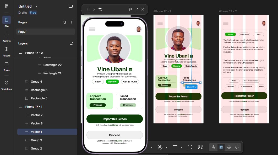 vine_ubani's tweet photo. Today, I designed my Profile Card using Grid.

It might look like a simple exercise, but it taught me an important lesson: great interfaces aren’t created by placing elements randomly they’re built on structure, spacing, alignment, and consistency. @JoshOpaleke @Meedayyy https://t.co/Xy1T9hI6LL