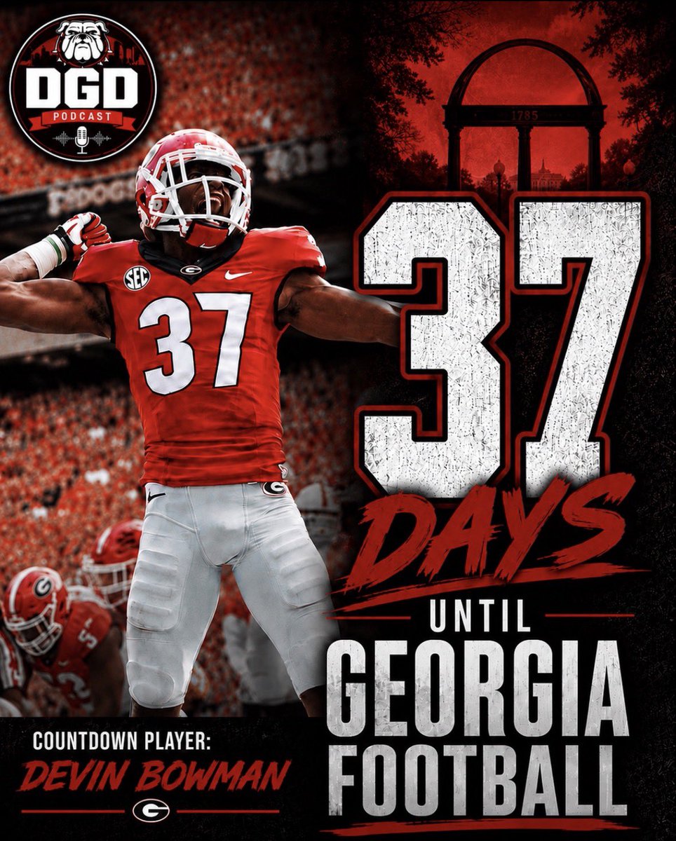 dgdpodcast's tweet photo. 37 days until Georgia Football. ⏳

Today’s countdown player: Devin Bowman.

Who are you watching closely this season? 👀

#GoDawgs #UGAFootball #GeorgiaFootball #DGDpodcast https://t.co/Au4hAxUgI2