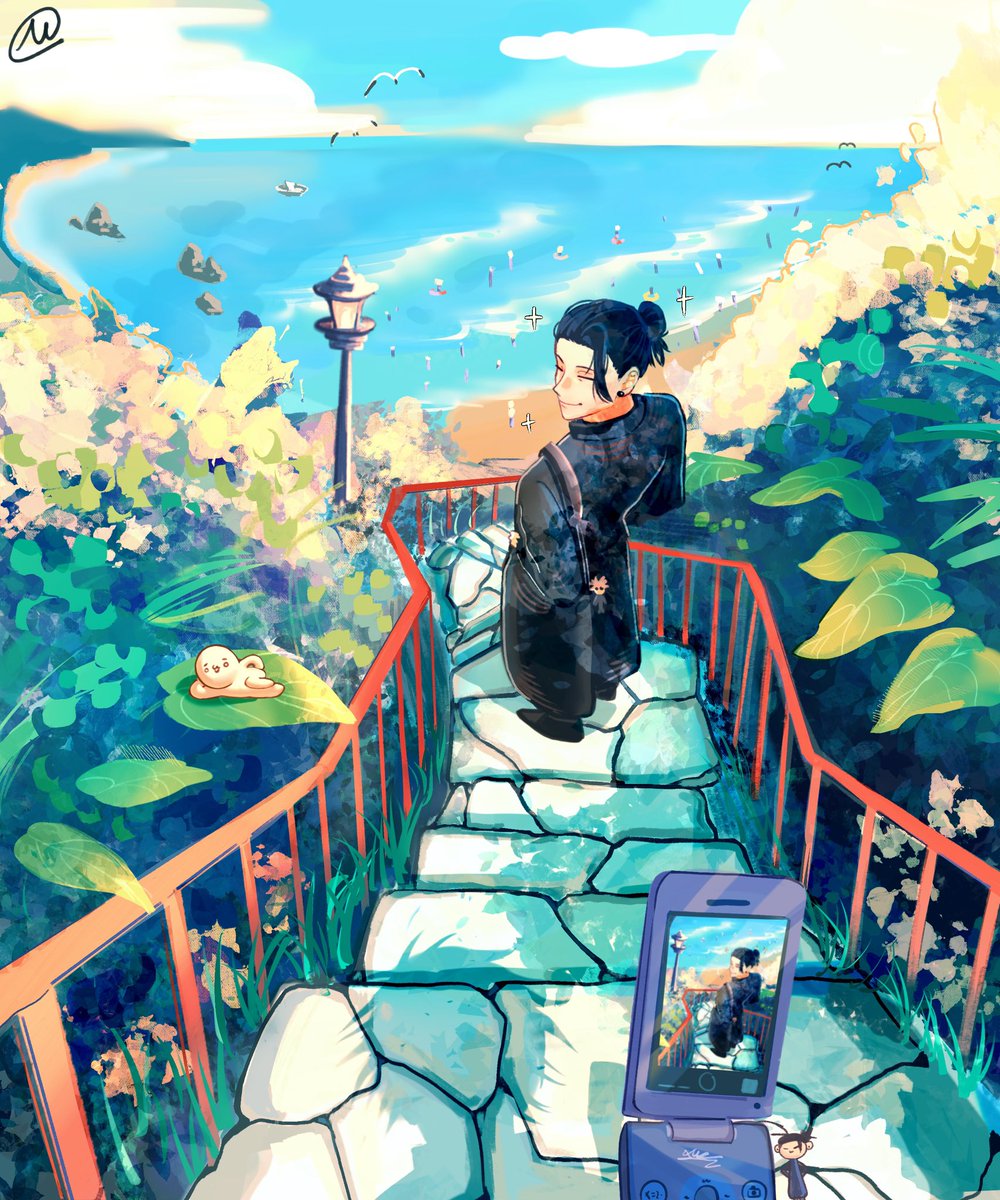 fu_mmarco's tweet photo. #JujutsuKaisen 
#jjk 
#fanartㅤㅤㅤㅤ 
📸📸📸🏖️🏖️🏖️ https://t.co/AU6YpvwThP