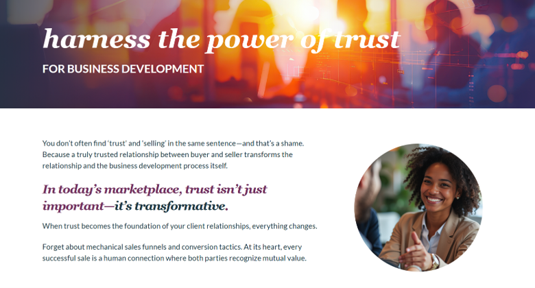 trustedadvisors's tweet photo. The strongest business development strategy doesn't begin with a pitch. It begins with a relationship. #TrustMatters #BusinessDevelopment #TrustedAdvisor #ClientRelationships #RelationshipBuilding
https://t.co/ys2YIjSFfr https://t.co/JIEYFEkZy8