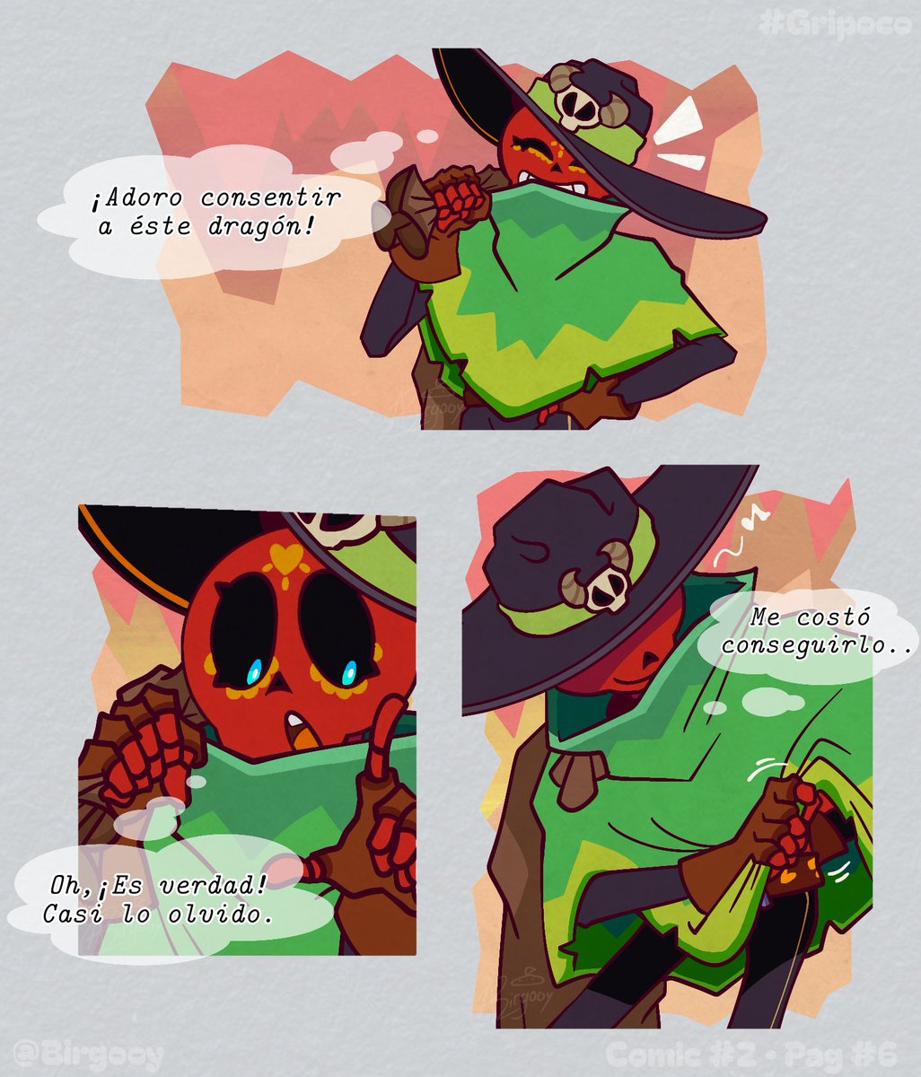Birgooy's tweet photo. 💚 • "El gran dragón ávaro." • ❤
— (Griff x Poco Comic). 

Páginas; (8/16). 

#brawlstars #griff #poco #gripoco #comic #brawlstarsgriff #brawlstarspoco #brawlstarsart https://t.co/NTFqvaKXBC