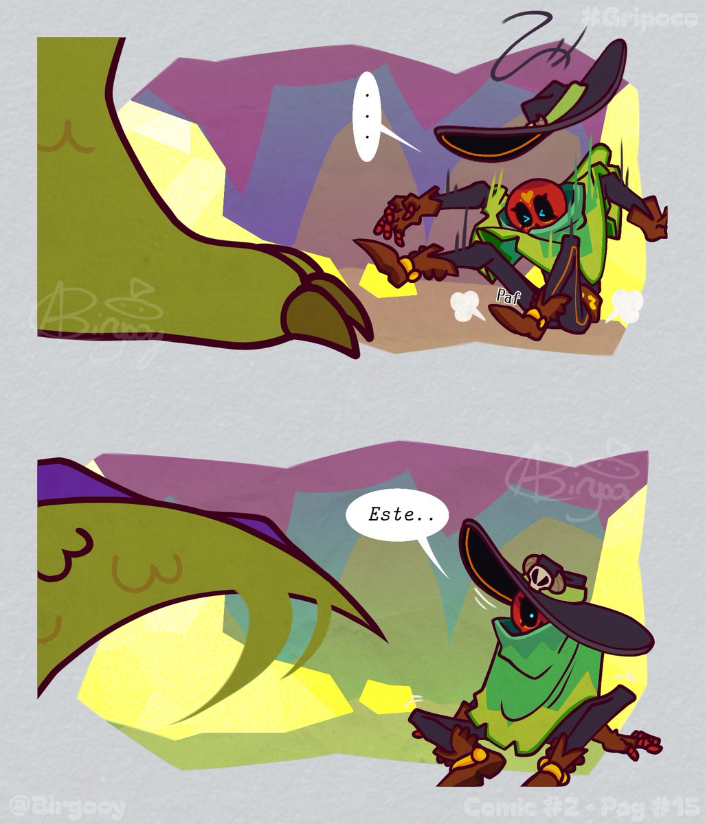 Birgooy's tweet photo. 💚 • "El gran dragón ávaro." • ❤
— (Griff x Poco Comic). 

Páginas; (16/16). 

#brawlstars #griff #poco #gripoco #comic #brawlstarsgriff #brawlstarspoco #brawlstarsart https://t.co/uv1tKBerto