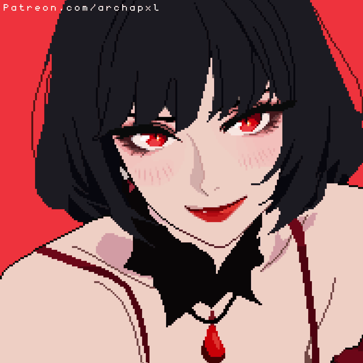 archapxl's tweet photo. wip of a certain vampire character... https://t.co/Bmx7zaXAjs