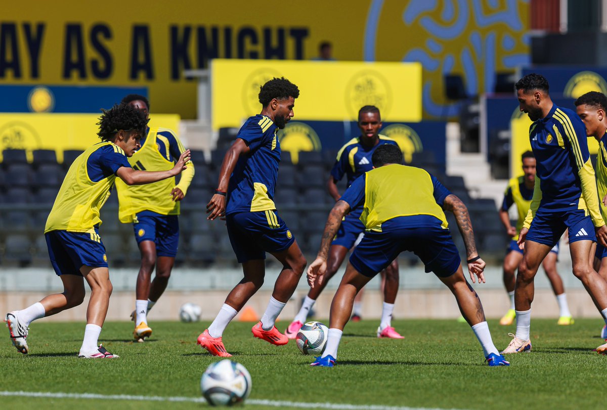 AlNassrFC's tweet photo. توجيهاتٌ من آنج .. وتطبيقٌ من اللاعبين ⚽ https://t.co/wXhwV6y61v
