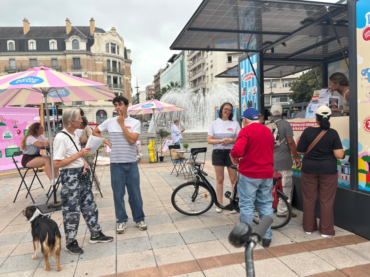 jeunesadmd's tweet photo. 📍 #ADMDTour à Tarbes 🏔️

Une étape plus fraîche dans les Pyrénées pour échanger avec vous sur les soins palliatifs, les directives anticipées et le nouveau droit à l’aide à mourir.

Merci au maire Pascal Claverie et à son adjoint Richard Cassou pour leur présence et leur soutien https://t.co/oa3UgUMotl