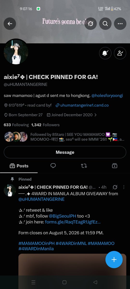 Sayk1215's tweet photo. @uHUMANTANGERINE @BigSeoulPH Done po. Thank you po  🙇‍♀️ https://t.co/PelcCV4B8Q