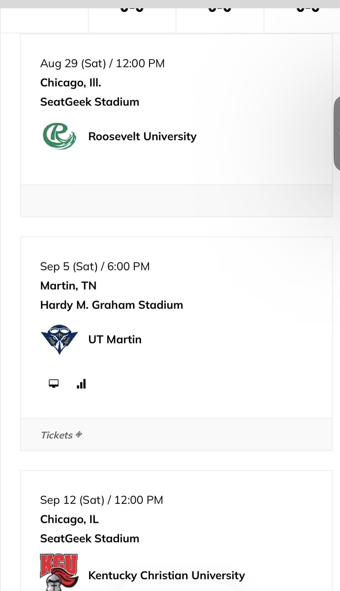 chicagostatefbf's tweet photo. Kickoff times for Chicago State Football’s inaugural season are officially set! 🏈💚
🐾 #GoCougs | #ChicagoState | #CSUFootball https://t.co/KQHTTaQ2vz