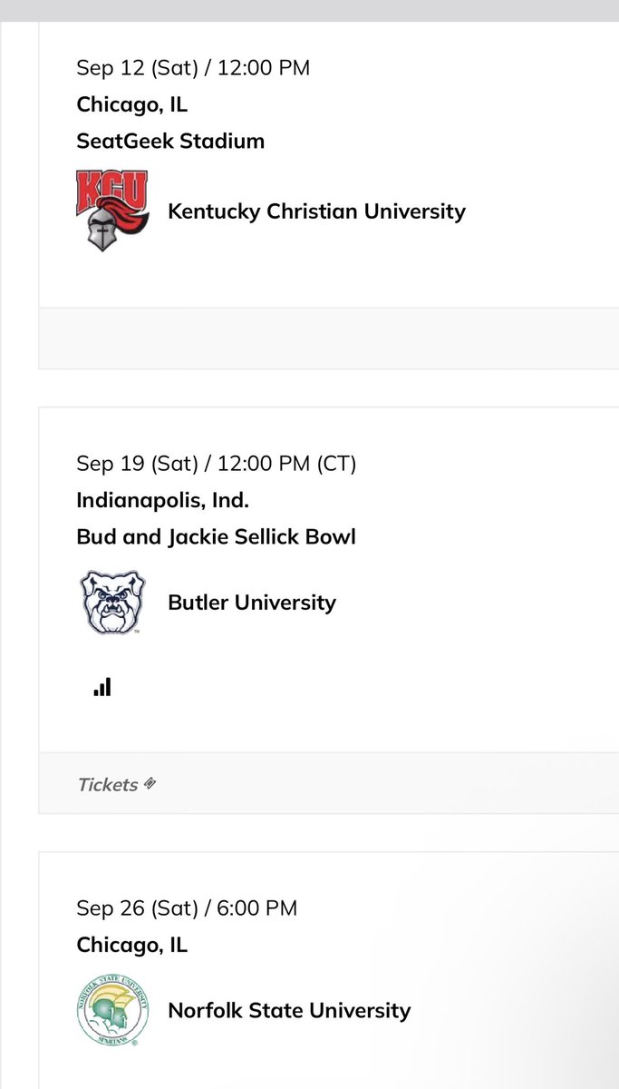 chicagostatefbf's tweet photo. Kickoff times for Chicago State Football’s inaugural season are officially set! 🏈💚
🐾 #GoCougs | #ChicagoState | #CSUFootball https://t.co/KQHTTaQ2vz