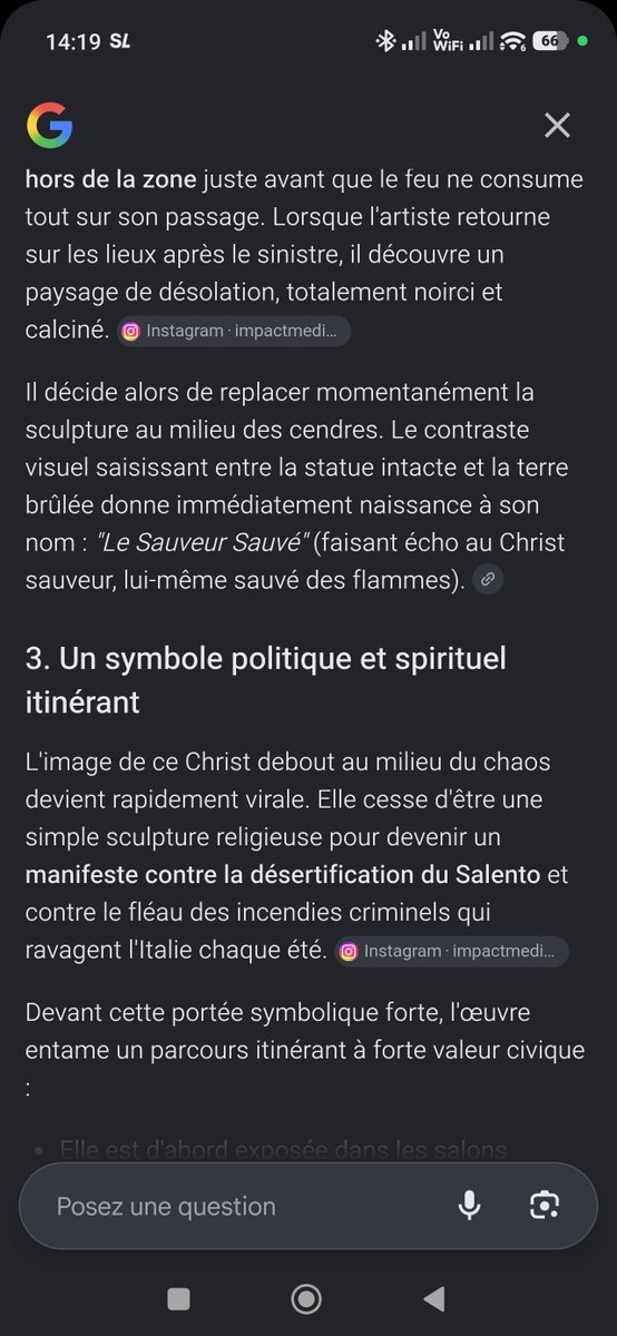 BrtFamille's tweet photo. @ancuevasm Alors... Salento. Normal que la statue n'ait pas brûlée, son auteur l'a enlevée de l'incendie pour le remettre après pour la photo.
Pour saumos, le calvaire était à un croisement de route. La zone était débroussaillée et les pompiers avaient un accès immédiat.
Rien de mystérieux https://t.co/qERP2dMyJ9
