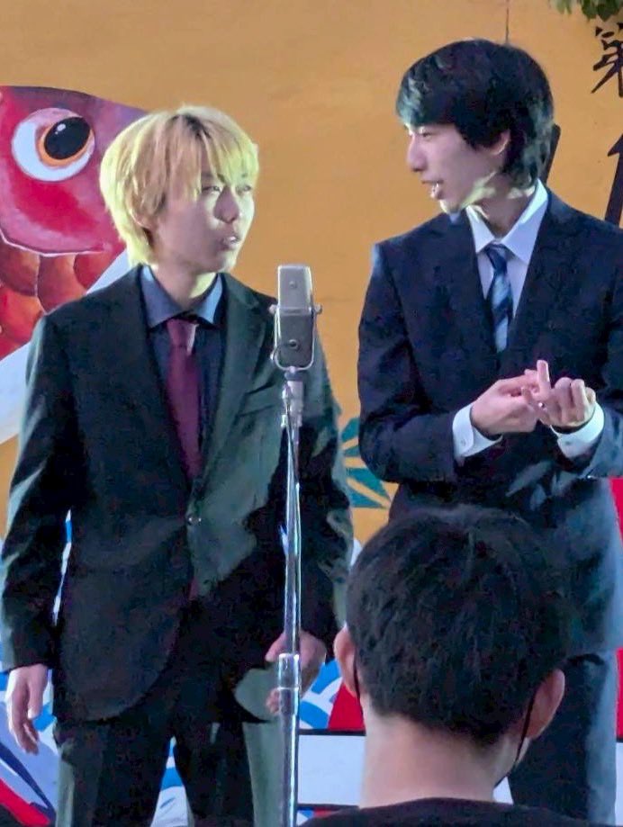 L4Kwl78057's tweet photo. 8月3日　18:30〜20:00 楽屋A
「かなりMを意識したライブ」

【演者紹介】
①レク係
②映画館、杉浦
③「かなりNを意識した海図」があっても、使わない

口火で戦った時に、レク係の1ボケ目で負けたと思うぐらいおもろかった https://t.co/9sfalw0tsJ