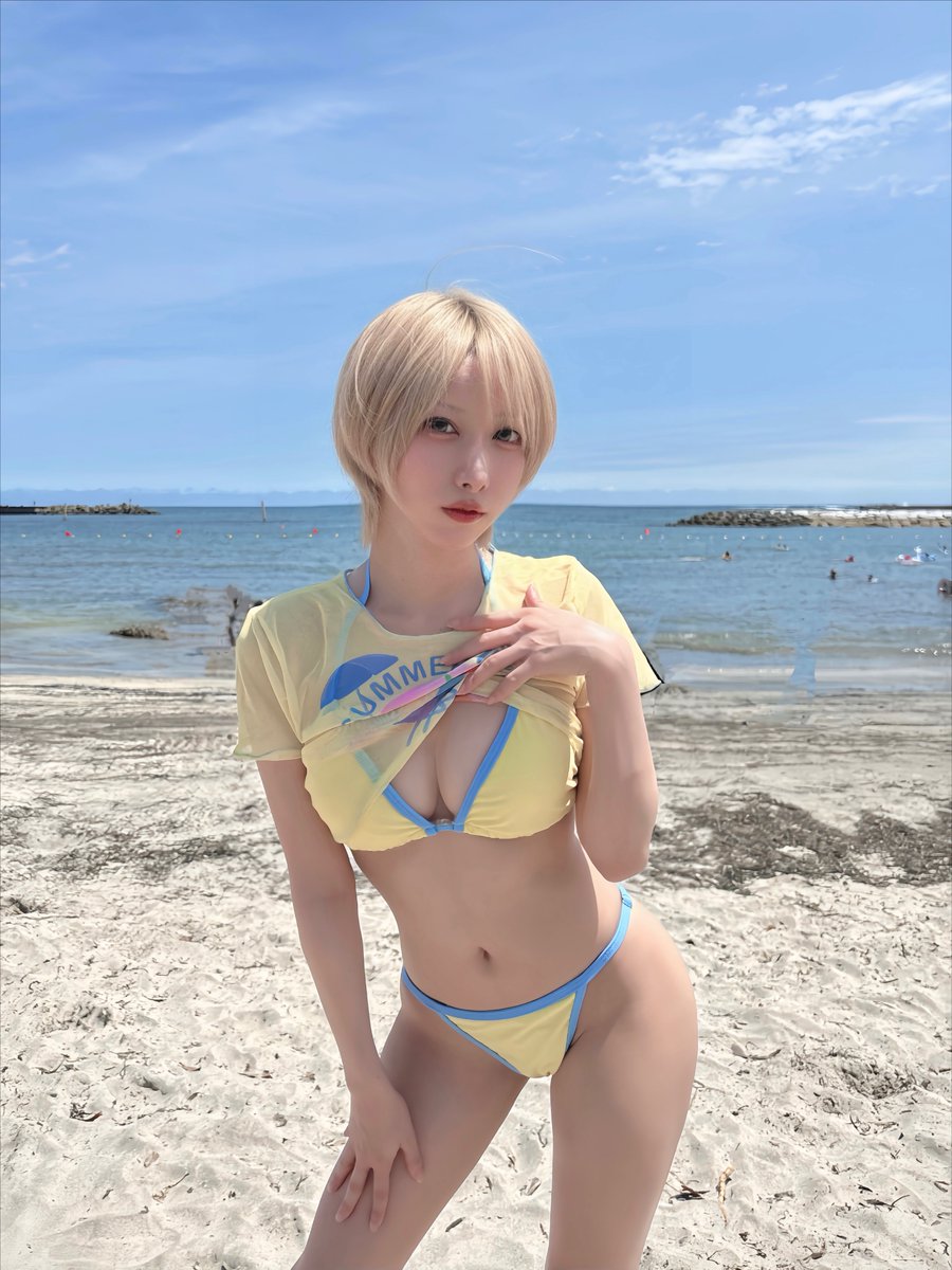 datenroa's tweet photo. 海行ったらかわいい金髪ショートギャルがいた https://t.co/jjzfOfDsXu