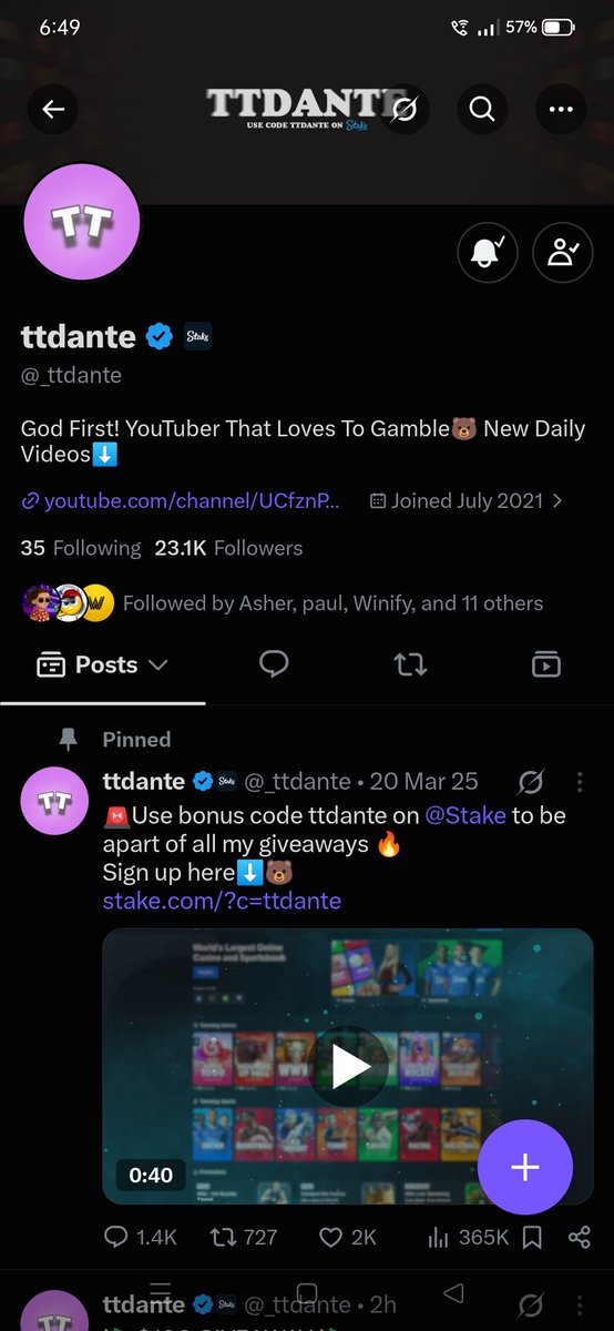 FangMortis's tweet photo. @_ttdante @Stake Love u bear brother 🤍🥺 always generous

Username dharman01 https://t.co/hgXrH78f89