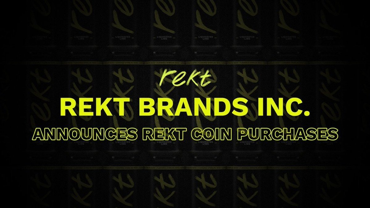 RektBrands's tweet photo. Rekt Brands Inc. announces additional @RektCoin purchases.      

Rekt Brands Inc. has acquired 1.412T $REKT, ~0.34% of supply, from @RektMkts’s initial net subscription revenue.

More Rekt Mkts Pro spots are now open, with all net subscription revenue being used for further $REKT purchases.

Join now: https://t.co/3R7KucXZsY