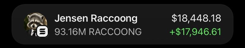 13J6__'s tweet photo. $RACCOONG Is printing massively on my Alpha telegram group 🏆🚀

If you’re in my  tg group your copy trade would have been on same profit as I am.

Ca: 9CGg2mfaL37Nrw3pkdumb1eVtRmPSLp9A3t4fDLFpump https://t.co/WT1DOUo2kr