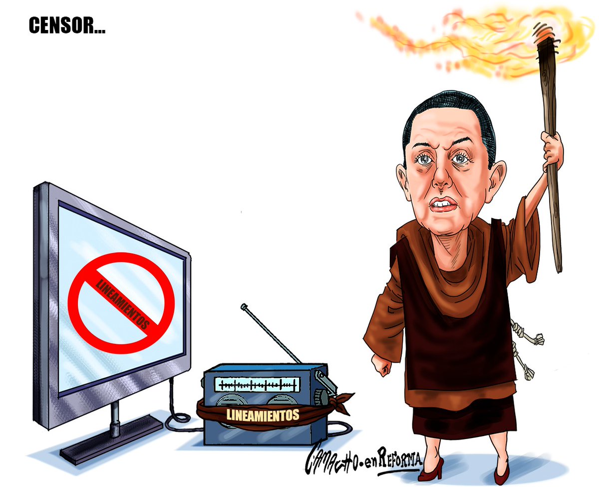 Reforma's tweet photo. Censor... Por @CartonCamacho en @Reforma https://t.co/ODBWC0TIXI