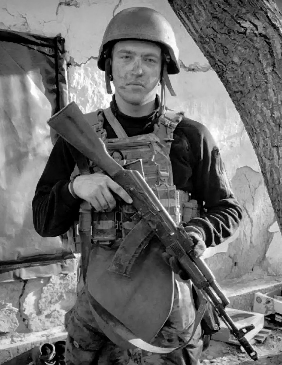 CrimeanVoyager's tweet photo. Know the faces of Ukraine's heroes.

This was Oleh Havryliuk.

He was only 22 years old, a sergeant in the 24th Regiment of Ukraine's National Guard.

In the summer of 2025, he defended the Pokrovsk front. Day after day, he marched up to 8 kilometers carrying 30 kilograms of ammunition, evacuated wounded soldiers, and fought on.

He eliminated more than 50 russian occupiers and destroyed nearly 20 pieces of enemy equipment.

On June 15, the APC carrying his unit was struck by an FPV drone and burst into flames.

Despite shrapnel wounds to his face and legs, Oleh pulled a critically wounded brother-in-arms from the burning vehicle.

Then he stayed behind to protect two severely wounded soldiers, holding off enemy assaults for an entire day.

When one of the men he had saved, Oleksandr, stepped on a mine, Oleh rushed to him again, dragged him to safety, treated his wounds, and refused to let him die.

When reinforcements finally arrived, Sergeant Havryliuk led the evacuation.

He carried Oleksandr on his back for nearly 7 kilometers under constant russian fire.

Along the way, he captured an enemy scout on a motorcycle and used the motorcycle to speed up the evacuation.

He had one goal:

To get his men out alive.

And he did.

At the evacuation point, they were picked up by a vehicle.

But on the way to the stabilization point, an FPV drone struck.

Oleh was killed instantly.

His last words to his mother were:

"Mom, I love you very much. Please take care of yourself."

Oleh Havryliuk never lived to see his 23rd birthday.

He made sure his brothers survived.

He never made it home himself.

Posthumously awarded the title of Hero of Ukraine.

Forever 22.