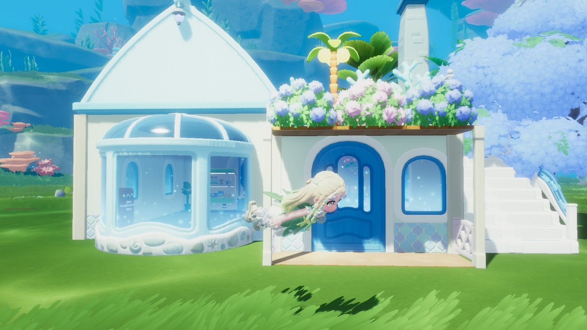 H13Mii's tweet photo. 海の中 建築難しい！ 
 #ハートピアスローライフ https://t.co/OIrEnTIbIy