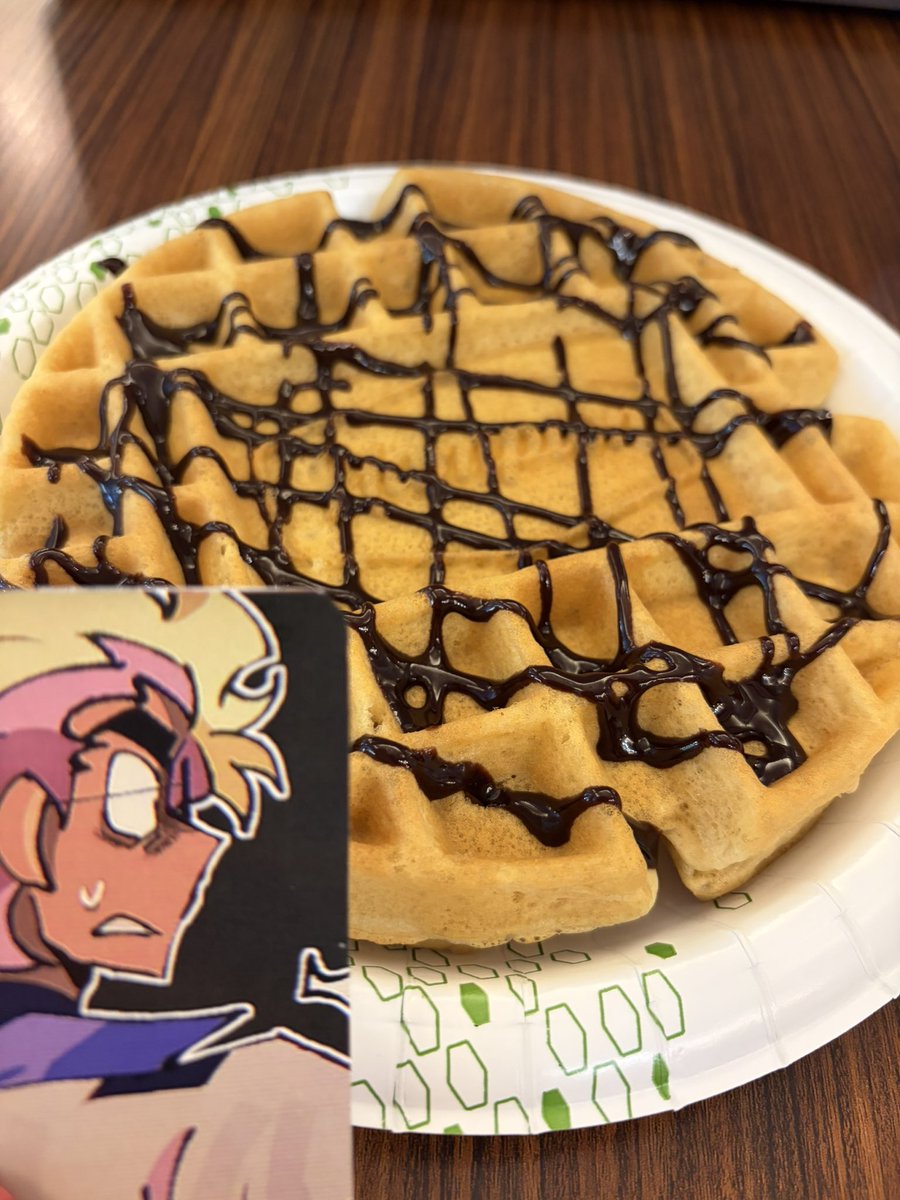 _shortcakeproj's tweet photo. cute lil cosmologist eating a big ass waffle🥹💖 https://t.co/IFBsCv6jpc