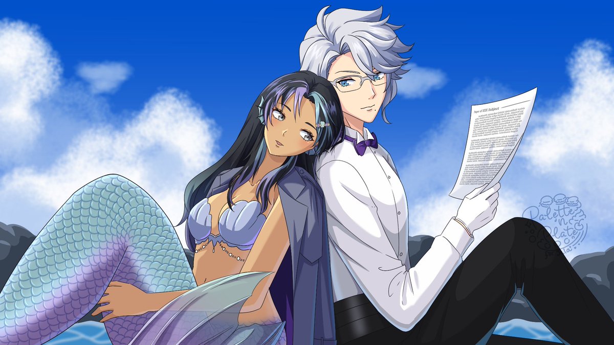 haftstellae's tweet photo. 🎐: #AbyssBloom , #AzuYara
Part of Your World
⸺
An alternate universe, where human!azul meets mermaid!yara. A tale in which mutual curiosity about each other's worlds fosters the growth of an enchanting story.
#twst夢 #twstプラス #yumelokalgallery
© pinkcalendula_ https://t.co/xP4q8Glvb5