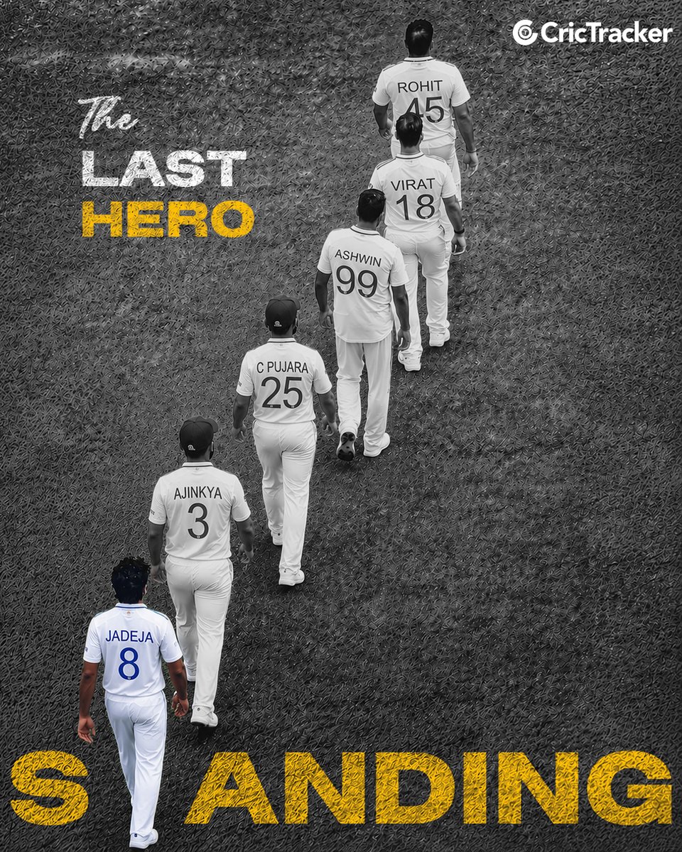 Cricketracker's tweet photo. The last warrior of a legendary Test generation. Sir Ravindra Jadeja. 🇮🇳💪

📸: Kartik Kannan

#AjinkyaRahane #RavindraJadeja https://t.co/zaJe19rON3