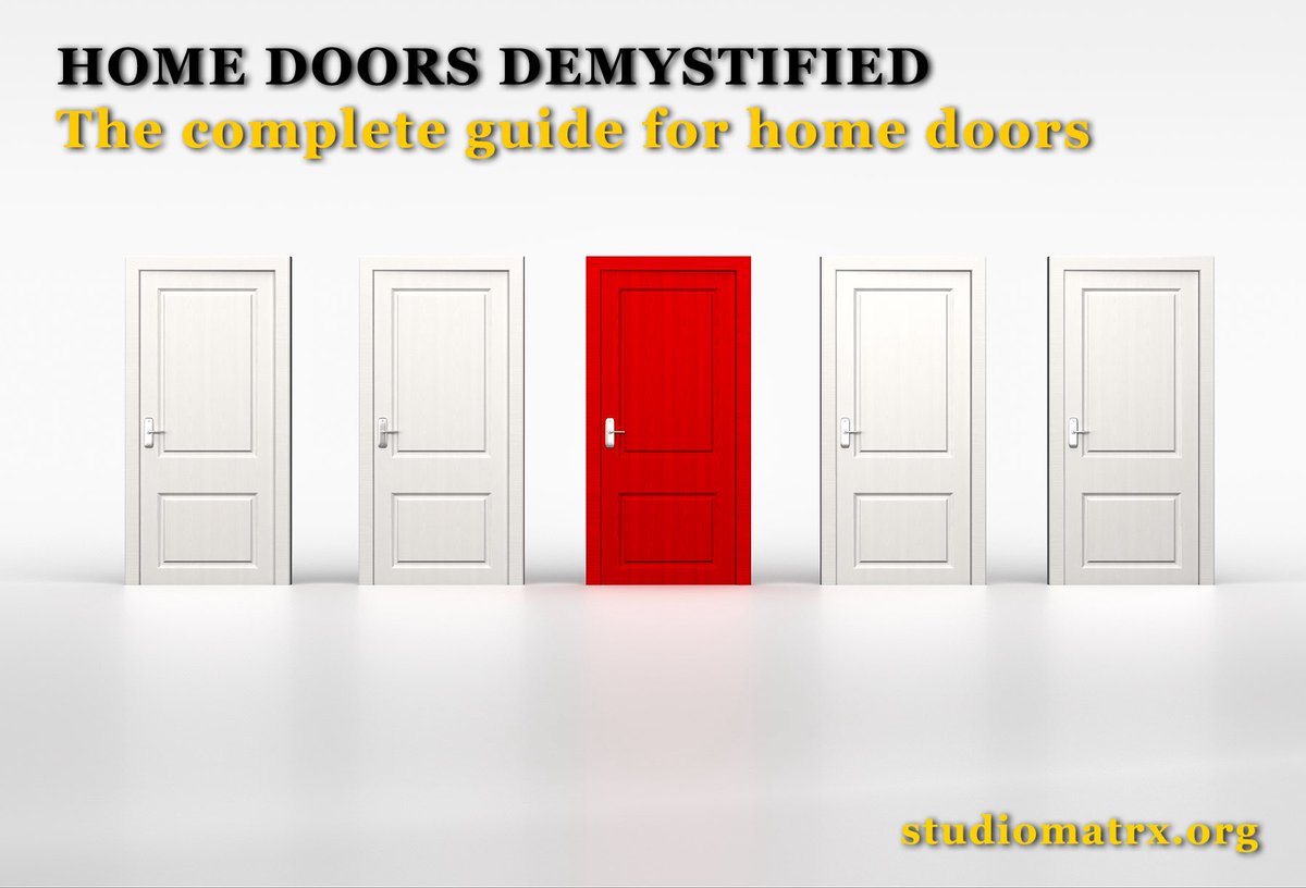 studiomatrx's tweet photo. Your door isn't just an entrance.

It's your home's first security system, first impression and first design statement.

Learn everything about door types, materials, hardware, smart locks, costs, standards and Vastu in Studio Matrx's complete 2026 guide.

https://t.co/U3BWWBO31N

#Architecture #HomeDesign #Doors