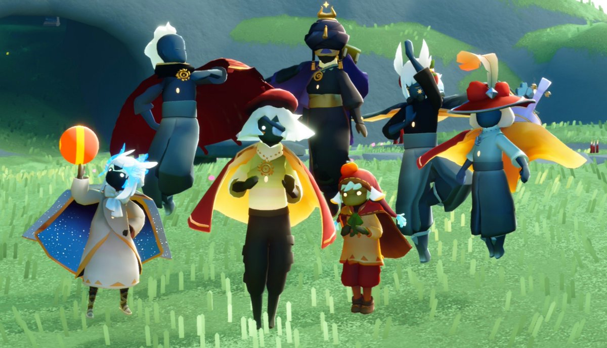 macaroni1152's tweet photo. #Sky星を紡ぐ子どもたち
#thatskygame 

※全員初対面です。 https://t.co/Jrx4eIYNU4