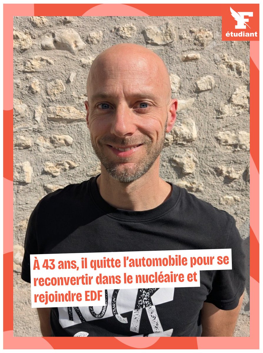 Figaro_Etudiant's tweet photo. À 43 ans, Bastien quitte l’automobile en crise pour se reconvertir dans le nucléaire : grâce à un mastère spécialisé en sûreté nucléaire aux Arts et Métiers, financé via Transition Pro.
➡️ https://t.co/k84XnxKuf8 https://t.co/MCfUQxCpfy