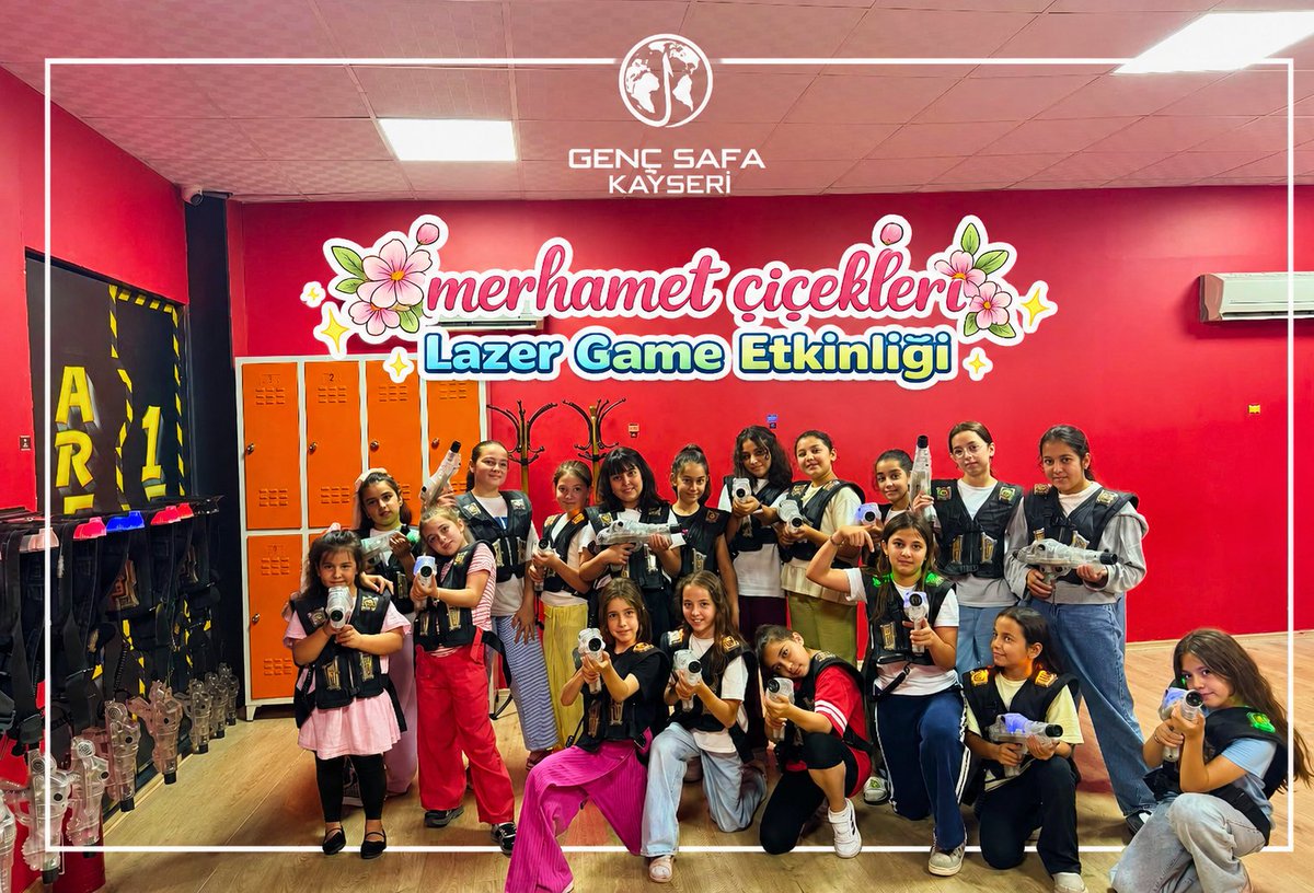 GencSafaKayseri's tweet photo. 🎯📷 Yaz-Et Yaz Okulu'nda eğlence tüm hızıyla devam ediyor!  Merhamet Çiçekleri grubumuzla Lazer Game Etkinliği ile Takım olmayı, birlikte hareket etmeyi ve stratejik düşünmeyi öğrenirken doyasıya eğlendiler. Yüzlerindeki tebessüm ve heyecan, günün en güzel hatırasıydı. 📷 😊 https://t.co/j8KlsZyQg2