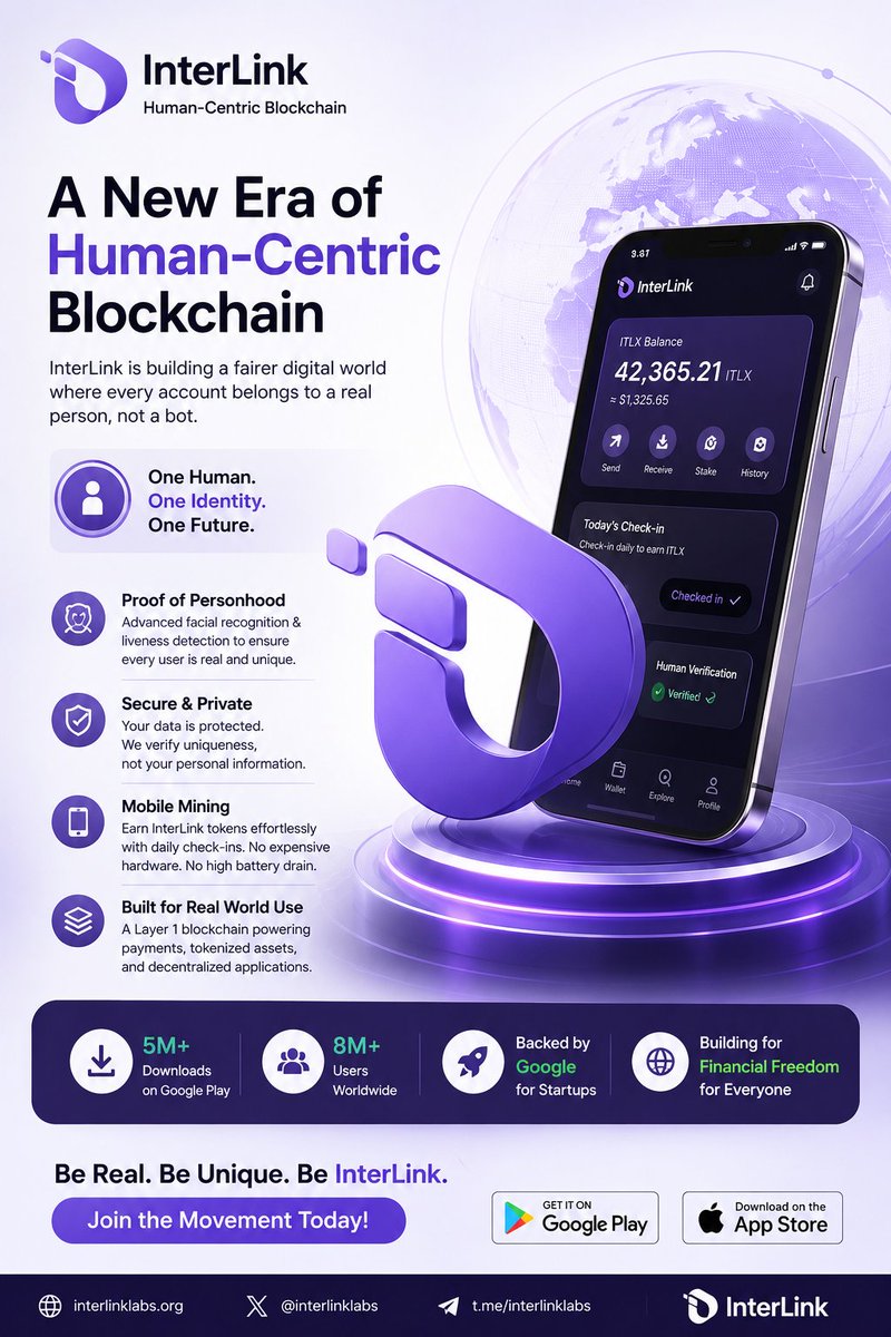 Macmond_Kc's tweet photo. The future of blockchain is built on trust. 🌍
InterLink is creating a human-centric ecosystem where every verified identity unlocks new opportunities for secure, transparent, and inclusive Web3 innovation.

https://t.co/jOs8hj1bO2

#InterLink #ITLG #ITL https://t.co/uXKpsmYgYY
