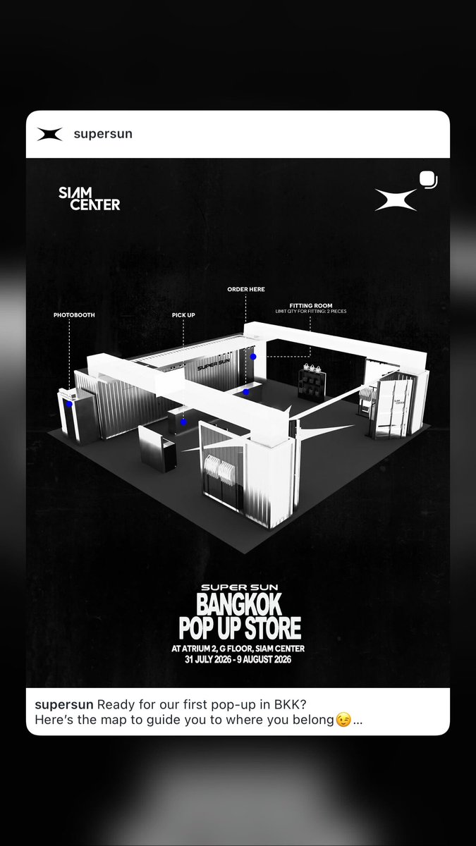 woainewofficial's tweet photo. #NUNEWstagram
【☁️ 𝐍𝐮𝐍𝐞𝐰’𝐬 𝐈𝐆 𝐬𝐭𝐨𝐫𝐲 𝐮𝐩𝐝𝐚𝐭𝐞】
🗓 : 30.07.2026

🖤🩶🤍

#SUPERSUN
#SUPERSUNxSIAMCENTER
#SUPERSUNPOPUP
#SUPERSUNPOPUPINBKK

— @CwrNew ♡
#NuNew #NanaNu https://t.co/TNAmAeOpbk