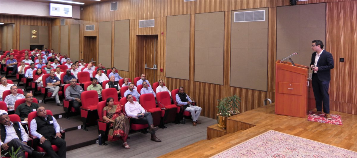 ndc_mod's tweet photo. Dr. Anuj Tiwari @iitmadras delivered a lecture at NDC today on the topic- ‘Swarm Robotics’. He elucidated Future trends & Academia role in boosting India’s #SwarmTechnology. https://t.co/oMrVUGyjF0