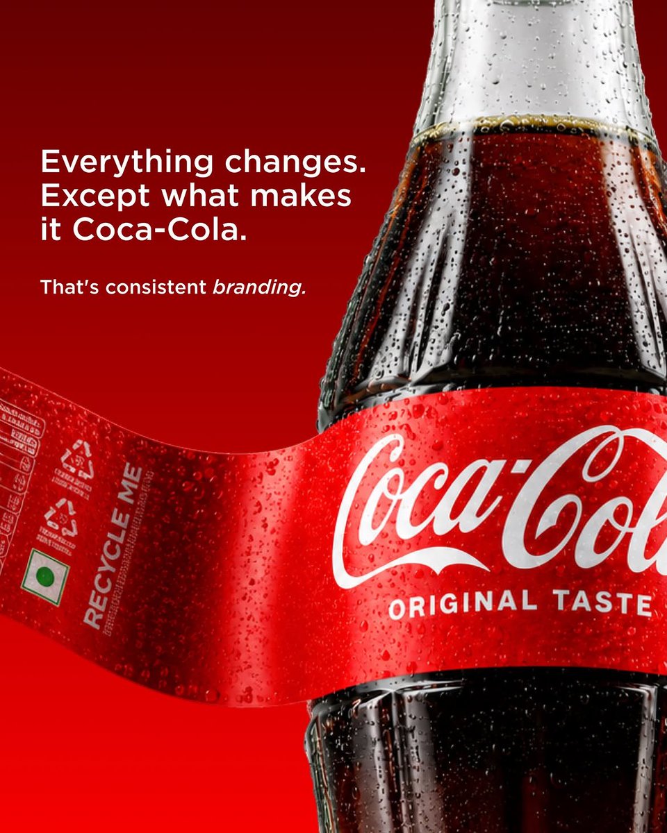 FaysolFrx's tweet photo. logo doesn't build a brand. Recognition does.

The strongest brands don't stay the same. They stay recognizable.
@CocaCola 
FAYSOL 
 FAYSOL FRX

Brand Strategy, Brand Identity, Brand Recognition, Branding

#DesignThinking #MarketingStrategy #BrandDesign #faysol #faysolfrx https://t.co/00m6MnKtyu