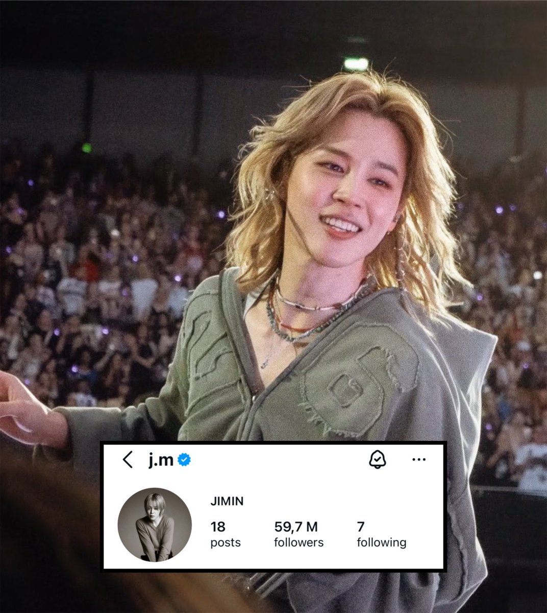 cocojm_0t7's tweet photo. [INFO] #JIMIN has surpassed 59.7M followers on instagram (+100k)  🔥 

VERY CLOSE TO 60M 🔥🤯

CONGRATULATIONS JIMIN https://t.co/ayKlbKDlQU