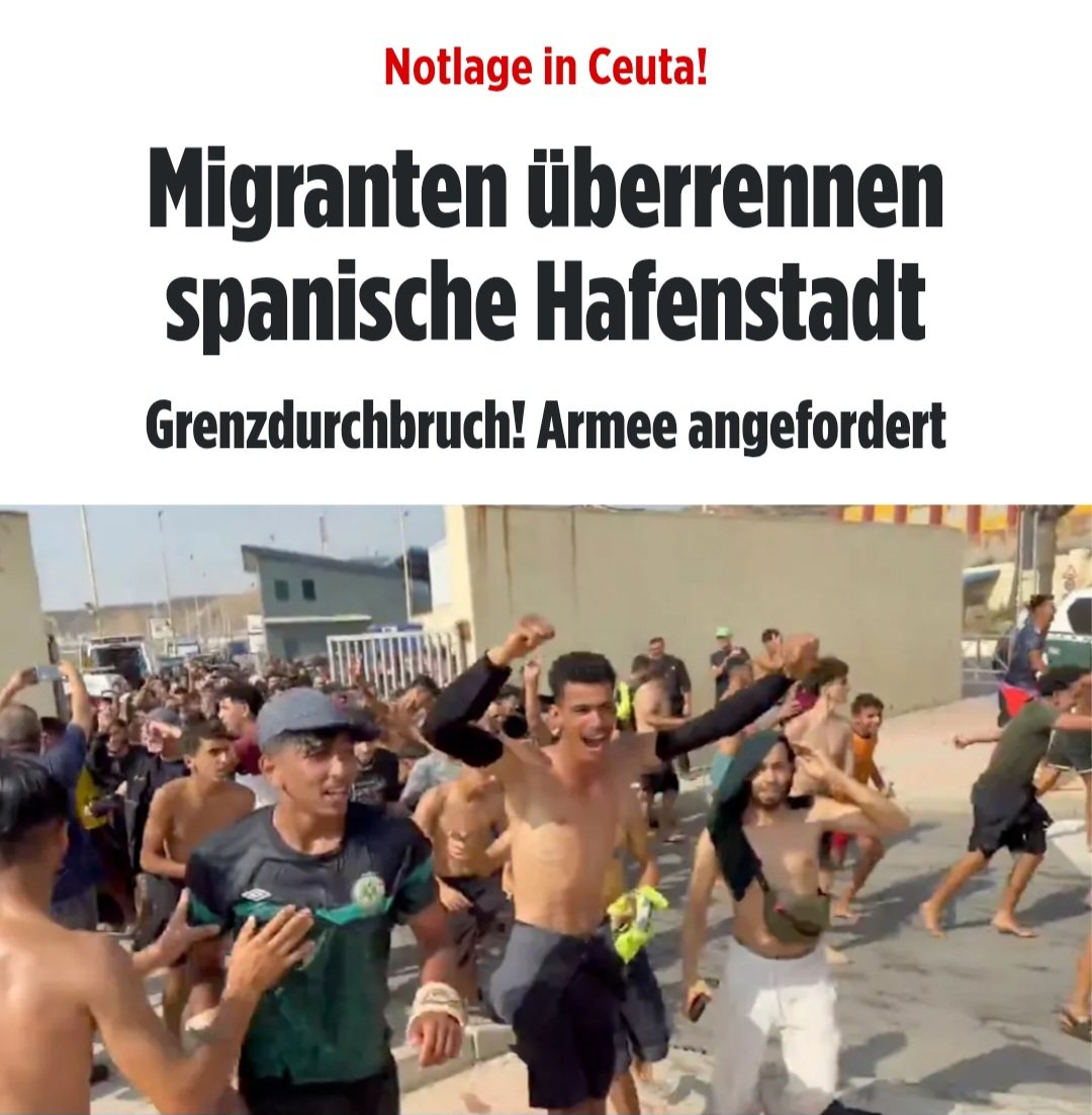 TimKoffiziell's tweet photo. Haltet Stand!
Es ist eine Invasion!

#Ceuta https://t.co/uwd3PaGdGb