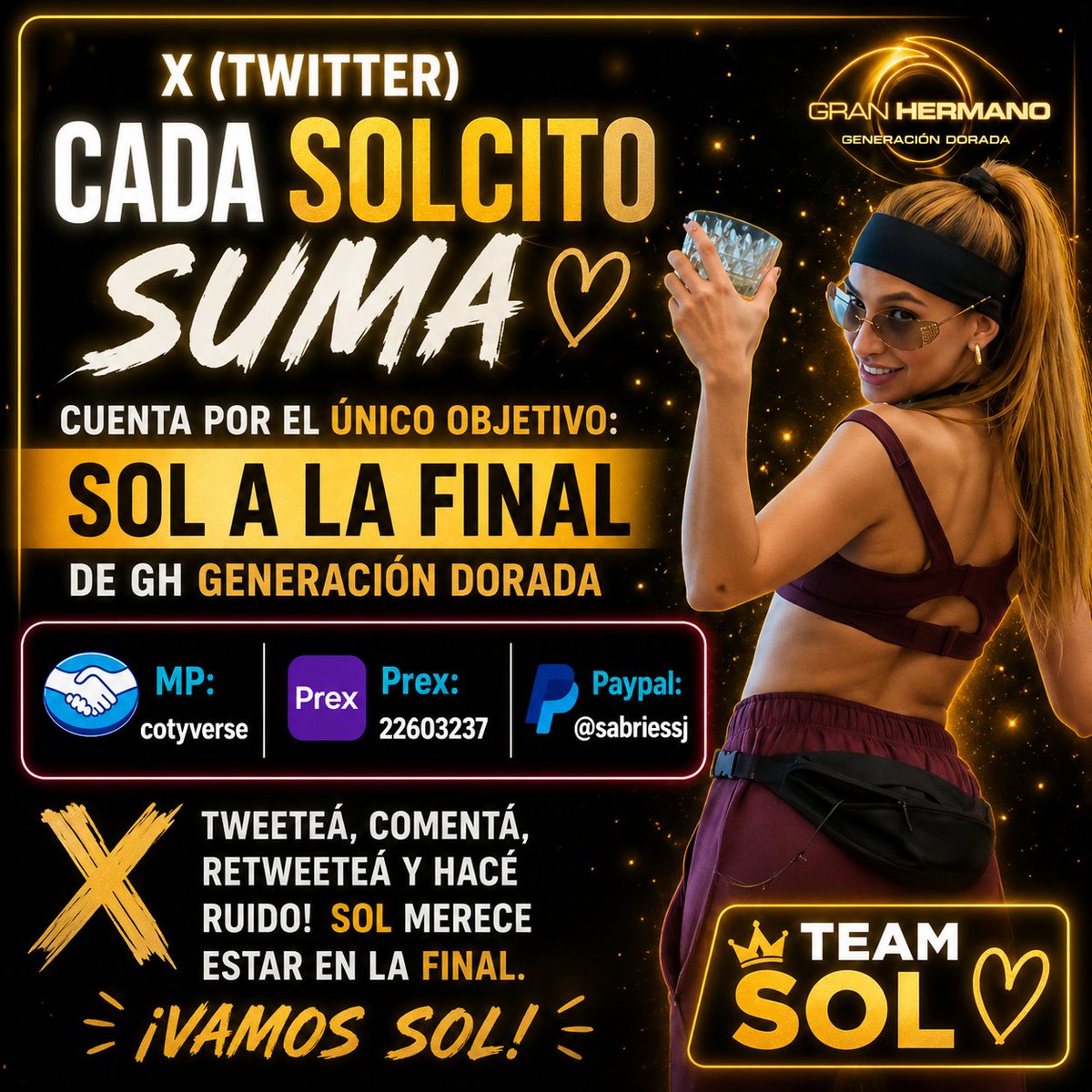 AgNico13's tweet photo. Acá sé vota con PLATA , ACÁ SÉ VOTA .

SOLANGISTAS ataquen !!! 

CAMPANITA AL 9009 🔕

Dónde queda el profesionalismo de productores, panelistas ?? Dejan mucho que desear. #GranHermano #NicoDelSur https://t.co/4n4PobxXwI