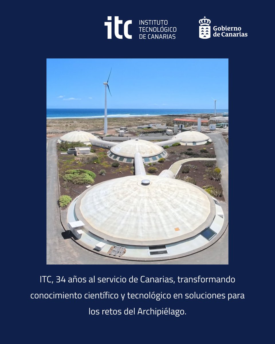 ITCCANARIAS's tweet photo. 🔹Cumplimos 34 años al servicio de #Canarias contribuyendo desde nuestras áreas de especialización  para afrontar los nuevos desafíos.

#Agua #AnálisisAmbiental #Biotecnología #Computación #EnergíasRenovables #IngenieríaBiomédica #Innovación #Metrología #SociedadDeLaInformación https://t.co/5L4XVxympt