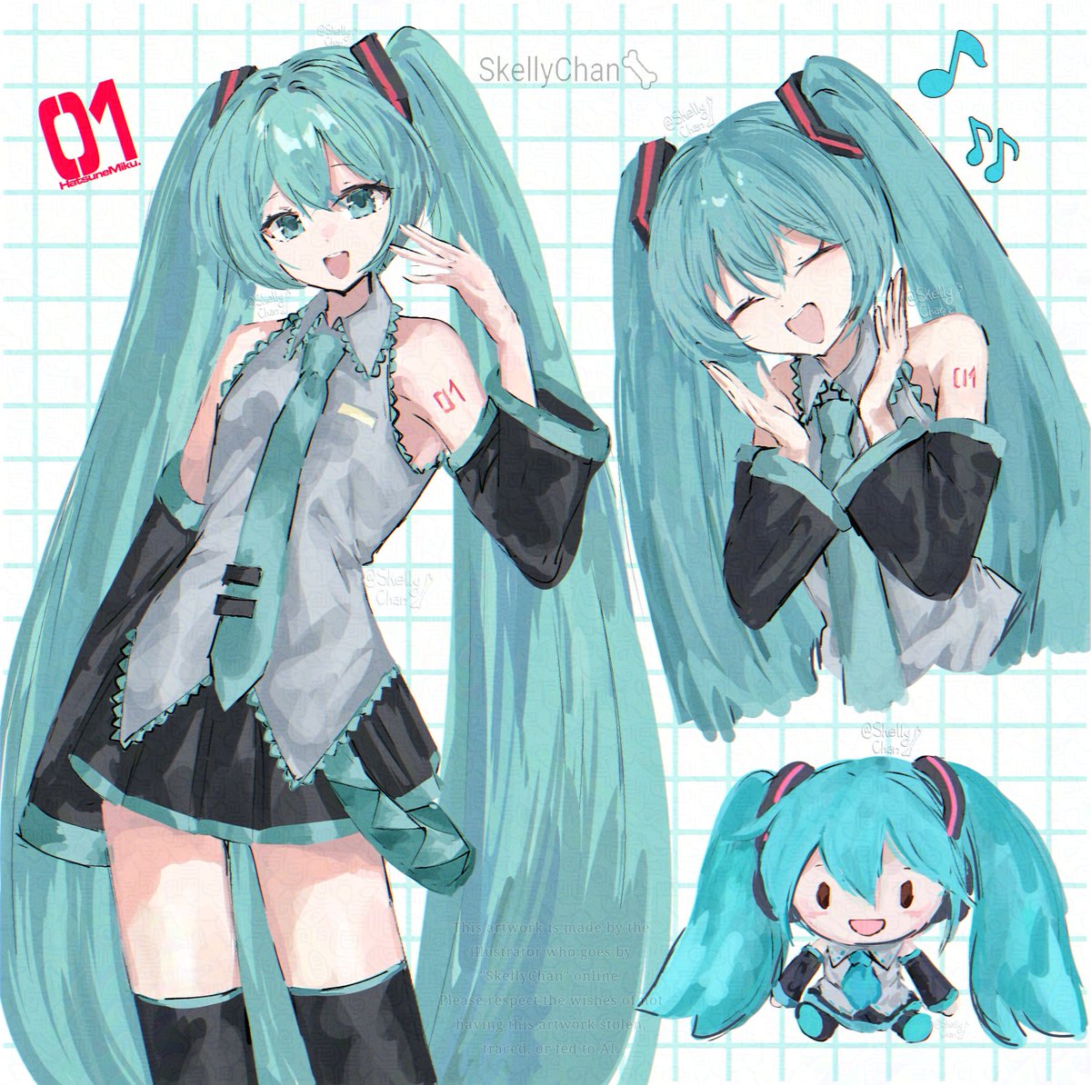 SkellyChanTweet's tweet photo. REP #初音ミク https://t.co/voIZDQmUlS