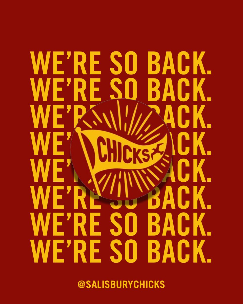 salisburychicks's tweet photo. did you miss us? https://t.co/dsZ0ccWdgV
