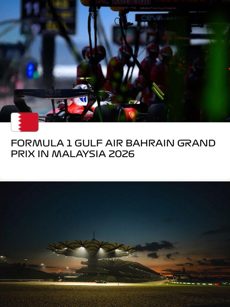 fahfromabove's tweet photo. เซปังไนท์เรซจ่ะ Malaysia #BahrainGP ? 
*เช็คจากแอพ f1 เลย https://t.co/E5LGVEN93w
