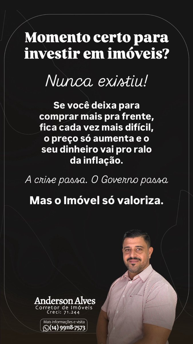 andersonbroker's tweet photo. Mercado imobiliário https://t.co/prgLwXHOPs
