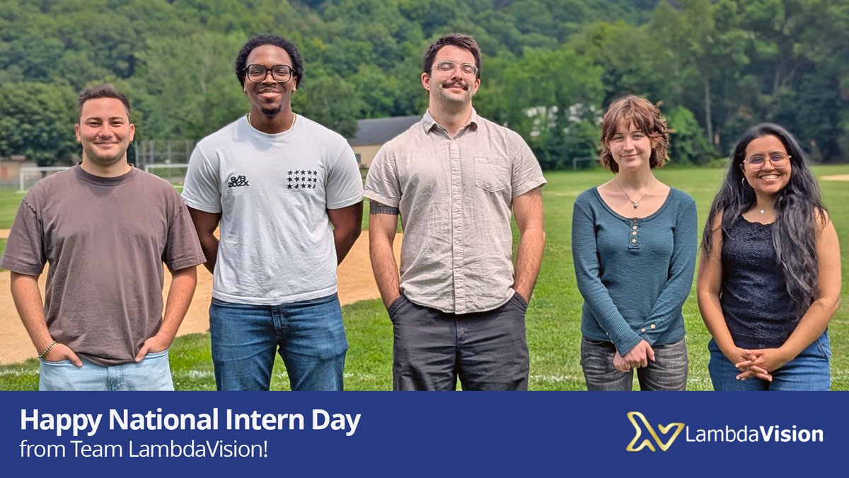 LambdaVision's tweet photo. Happy National Intern Day to the LambdaVision interns helping advance the future of biotechnology and space-enabled healthcare.

Thank you for supporting the research behind our protein-based artificial retina and our mission to leverage space to improve life on Earth. https://t.co/Vjo0tLreiT