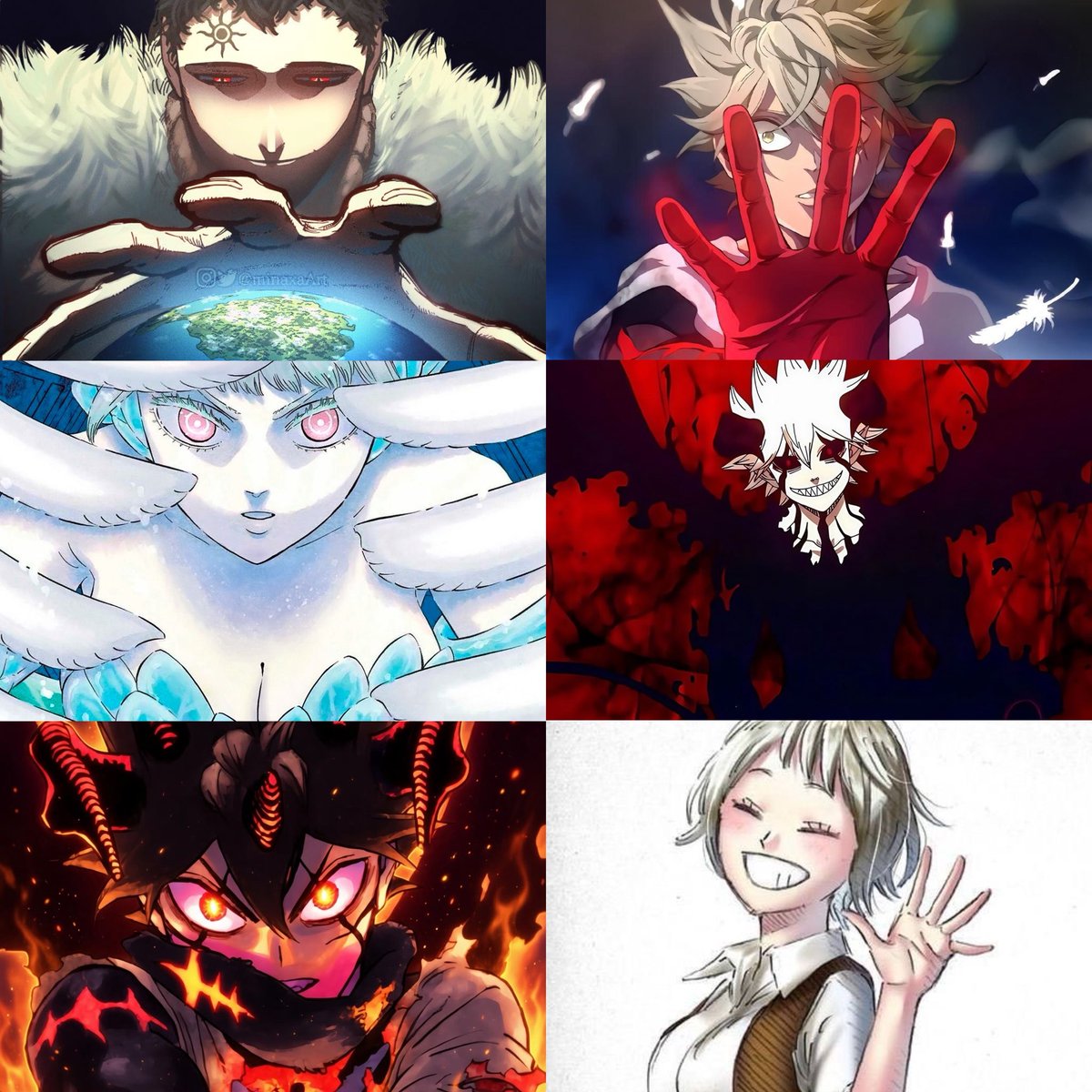 DbsContents's tweet photo. BLACK CLOVER GUIDEBOOK ALL MAJOR, NEW information‼️:
- Asta has NO father. “Licita conceived Asta, the destined child who would save the world, alone.”
- Asta did indeed have no magic power bc of his mother 
- Noelle & Leviathan are no longer (currently) together. Because the danger has passed, it went back to the temple 
- Julius’ original magic was soul magic. Time magic is Lucius’
- Lucius tried to contract Liebe to Dante first but failed, and then got Lucifero. 
- Julius was 34 when he sealed Conrad & became Wizard King.