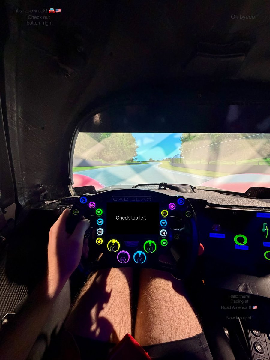 frederik_vesti's tweet photo. It’s Road America race week!! 🇺🇸

I’ve been in the sim the last couple of days with Cadillac getting ready to hit the track again after testing a couple of weeks ago. With a 6 hour race on Sunday, we are feeling ready. 💪

Can’t wait to get back in the #31, let’s goooooo! https://t.co/VBuRf0ldC0
