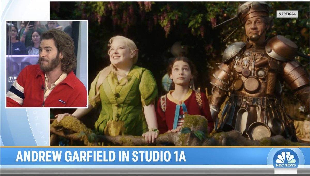 peonysummers's tweet photo. “it’s joyful. it’s a sweet, joyful story.”

Andrew Garfield on the Today show talking about The Magic Faraway Tree https://t.co/GB9BauyQoK https://t.co/nTOrPPSy22