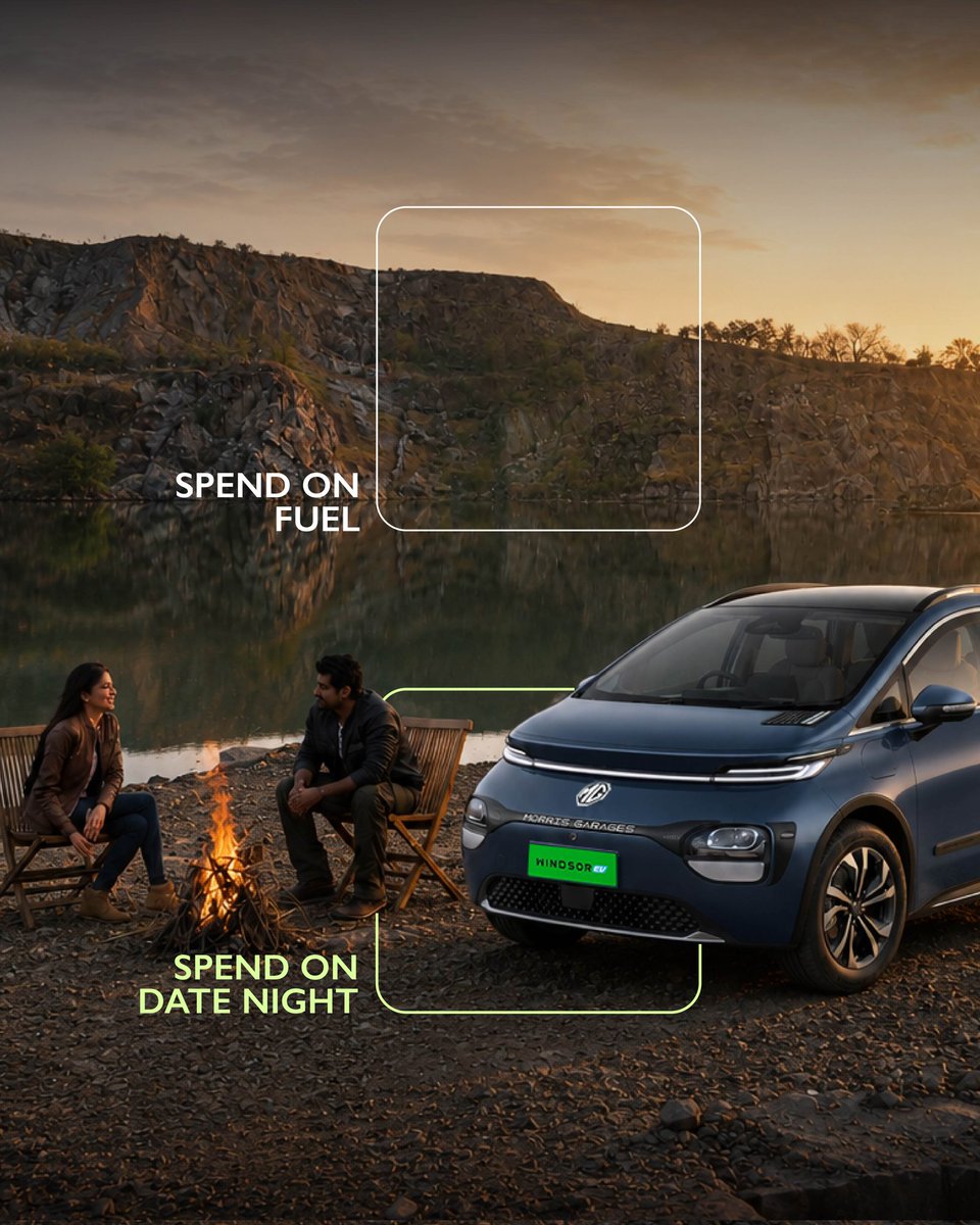 MGMotorIn's tweet photo. Why spend more on fuel when you can spend more on life?
Switch to the MG Windsor EV and save on every drive, so you can enjoy more of what you love.
#MGWindsorEV #LiveBusinessClass #MorrisGaragesIndia #MGMotorIndia https://t.co/IAECIpFHRT